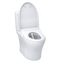 WASHLET+ Aquia IV Two-Piece Elongated Dual Flush 1.28 and 0.9 GPF Toilet with Auto Flush S7 Contemporary Bidet Seat, Cotton White - MW4464726CEMGNA#01