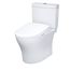 WASHLET+ Aquia IV Two-Piece Elongated Dual Flush 1.28 and 0.9 GPF Toilet with Auto Flush S7 Contemporary Bidet Seat, Cotton White - MW4464726CEMGNA#01
