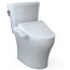 WASHLET+ Aquia IV Arc Two-Piece Elongated Dual Flush 1.28 and 0.9 GPF Toilet with C2 Bidet Seat, Cotton White - MW4483074CEMFGN#01