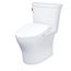 WASHLET+ Aquia IV Arc Two-Piece Elongated Dual Flush 1.28 and 0.9 GPF Toilet with Auto Flush S7 Contemporary Bidet Seat, Cotton White - MW4484726CEMFGNA#01