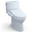 WASHLET+ Drake II Two-Piece Elongated 1.28 GPF Toilet and WASHLET+ C2 Bidet Seat, Cotton White - MW4543074CEFG#01
