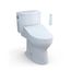 WASHLET+ Drake II Two-Piece Elongated 1.28 GPF Toilet and WASHLET+ C5 Bidet Seat, Cotton White - MW4543084CEFG#01