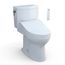 WASHLET+ Drake II 1G Two-Piece Elongated 1.0 GPF Toilet and WASHLET+ C5 Bidet Seat, Cotton White - MW4543084CUFG#01