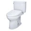 WASHLET+ Drake II Two-Piece Elongated 1.28 GPF Toilet with Auto Flush WASHLET+ S7 Contemporary Bidet Seat, Cotton White - MW4544726CEFGA#01