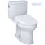WASHLET+ Drake II Two-Piece Elongated 1.28 GPF Toilet with Auto Flush WASHLET+ S7 Contemporary Bidet Seat, Cotton White - MW4544726CEFGA#01