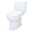 WASHLET+ Drake II 1G Two-Piece Elongated 1.0 GPF Toilet and WASHLET+ S7 Contemporary Bidet Seat, Cotton White - MW4544726CUFG#01