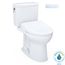 WASHLET+ Drake II 1G Two-Piece Elongated 1.0 GPF Toilet and WASHLET+ S7 Contemporary Bidet Seat, Cotton White - MW4544726CUFG#01