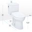 WASHLET+ Drake II 1G Two-Piece Elongated 1.0 GPF Toilet and WASHLET+ S7A Contemporary Bidet Seat, Cotton White - MW4544736CUFG#01