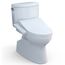WASHLET+ Vespin II Two-Piece Elongated 1.28 GPF Toilet and WASHLET+ C2 Bidet Seat, Cotton White - MW4743074CEFG#01