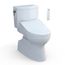WASHLET+ Vespin II 1G Two-Piece Elongated 1.0 GPF Toilet and WASHLET+ C5 Bidet Seat, Cotton White - MW4743084CUFG#01