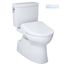 WASHLET+ Vespin II 1G Two-Piece Elongated 1.0 GPF Toilet with Auto Flush WASHLET+ S7A Contemporary Bidet Seat, Cotton White - MW4744736CUFGA#01