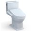 WASHLET+ Connelly Two-Piece Elongated Dual Flush 1.28 and 0.9 GPF Toilet and WASHLET C2 Bidet Seat, Cotton White - MW4943074CEMFG#01