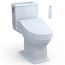 WASHLET+ Connelly Two-Piece Elongated Dual Flush 1.28 and 0.9 GPF Toilet and WASHLET C5 Bidet Seat, Cotton White - MW4943084CEMFG#01