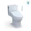 WASHLET+ Connelly Two-Piece Elongated Dual Flush 1.28 and 0.9 GPF Toilet and WASHLET C5 Bidet Seat, Cotton White - MW4943084CEMFG#01