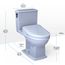 WASHLET+ Connelly Two-Piece Elongated Dual Flush 1.28 and 0.9 GPF Toilet and Classic WASHLET S7A Classic Bidet Seat, Cotton White - MW4944734CEMFG#01