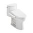WASHLET+ UltraMax II One-Piece Elongated 1.28 GPF Toilet and WASHLET+ C2 Bidet Seat, Cotton White - MW6043074CEFG#01