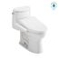 WASHLET+ UltraMax II One-Piece Elongated 1.28 GPF Toilet and WASHLET+ C2 Bidet Seat, Cotton White - MW6043074CEFG#01