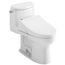 WASHLET+ UltraMax II 1G One-Piece Elongated 1.0 GPF Toilet and WASHLET+ C5 Bidet Seat, Cotton White - MW6043084CUFG#01