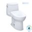 WASHLET+ UltraMax II One-Piece Elongated 1.28 GPF Toilet and WASHLET+ S7A Contemporary Bidet Seat, Cotton White - MW6044736CEFG#01