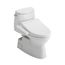 WASHLET+ Carlyle II One-Piece Elongated 1.28 GPF Toilet and WASHLET+ C2 Bidet Seat, Cotton White - MW6143074CEFG#01