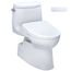 WASHLET+ Carlyle II 1G One-Piece Elongated 1.0 GPF Toilet with Auto Flush WASHLET+ S7 Contemporary Bidet Seat, Cotton White - MW6144726CUFGA#01