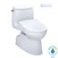WASHLET+ Carlyle II 1G One-Piece Elongated 1.0 GPF Toilet with Auto Flush WASHLET+ S7 Contemporary Bidet Seat, Cotton White - MW6144726CUFGA#01