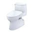 WASHLET+ Carlyle II 1G One-Piece Elongated 1.0 GPF Toilet with Auto Flush WASHLET+ S7A Contemporary Bidet Seat, Cotton White - MW6144736CUFGA#01