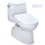 WASHLET+ Carlyle II 1G One-Piece Elongated 1.0 GPF Toilet with Auto Flush WASHLET+ S7A Contemporary Bidet Seat, Cotton White - MW6144736CUFGA#01