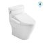 TOTOWASHLET+ Legato One-Piece Elongated 1.28 GPF Toilet and WASHLET C2 Bidet Seat, Cotton White - MW6243074CEFG#01