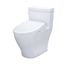 WASHLET+ Legato One-Piece Elongated 1.28 GPF Toilet and Contemporary WASHLET S7A Contemporary Bidet Seat, Cotton White - MW6244736CEFG#01