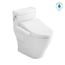 TOTOWASHLET+ Aimes One-Piece Elongated 1.28 GPF Toilet and WASHLET C2 Bidet Seat, Cotton White - MW6263074CEFG#01