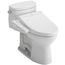 WASHLET+ Supreme II One-Piece Elongated 1.28 GPF Toilet and WASHLET+ C2 Bidet Seat, Cotton White - MW6343074CEFG#01