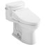 WASHLET+ Supreme II One-Piece Elongated 1.28 GPF Toilet and WASHLET+ C5 Bidet Seat, Cotton White - MW6343084CEFG#01