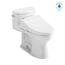 WASHLET+ Supreme II One-Piece Elongated 1.28 GPF Toilet and WASHLET+ C5 Bidet Seat, Cotton White - MW6343084CEFG#01