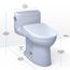 WASHLET+ Supreme II One-Piece Elongated 1.28 GPF Toilet and WASHLET+ S7 Contemporary Bidet Seat, Cotton White - MW6344726CEFG#01