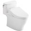 WASHLET+ Nexus One-Piece Elongated 1.28 GPF Toilet and WASHLET C5 Bidet Seat, Cotton White - MW6423084CEFG#01