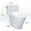 WASHLET+ Nexus One-Piece Elongated 1.28 GPF Toilet with S7A Contemporary Bidet Seat, Cotton White - MW6424736CEFG#01