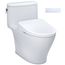 WASHLET+ Nexus One-Piece Elongated 1.28 GPF Toilet with S7A Contemporary Bidet Seat, Cotton White - MW6424736CEFG#01
