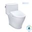 WASHLET+ Nexus One-Piece Elongated 1.28 GPF Toilet with S7A Contemporary Bidet Seat, Cotton White - MW6424736CEFG#01