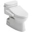 WASHLET+ Carolina II One-Piece Elongated 1.28 GPF Toilet and WASHLET+ C2 Bidet Seat, Cotton White - MW6443074CEFG#01