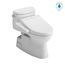 WASHLET+ Carolina II One-Piece Elongated 1.28 GPF Toilet and WASHLET+ C2 Bidet Seat, Cotton White - MW6443074CEFG#01