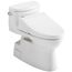 WASHLET+ Carolina II One-Piece Elongated 1.28 GPF Toilet and WASHLET+ C5 Bidet Seat, Cotton White - MW6443084CEFG#01