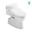WASHLET+ Carolina II One-Piece Elongated 1.28 GPF Toilet and WASHLET+ C5 Bidet Seat, Cotton White - MW6443084CEFG#01