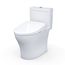 WASHLET+ Aquia IV One-Piece Elongated Dual Flush 1.28 and 0.9 GPF Toilet with S7 Contemporary Electric Bidet Seat, Cotton White - MW6464726CEMFGN#01