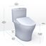 WASHLET+ Aquia IV One-Piece Elongated Dual Flush 1.28 and 0.9 GPF Toilet with S7A Contemporary Electric Bidet Seat, Cotton White - MW6464736CEMFGN#01