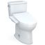Drake WASHLET+ Two-Piece Elongated 1.28 GPF TORNADO FLUSH Toilet with C2 Bidet Seat, Cotton White - MW7763074CEG#01