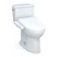 Drake WASHLET+ Two-Piece Elongated 1.6 GPF Universal Height TORNADO FLUSH Toilet with C2 Bidet Seat, 10 Inch Rough-In, Cotton White - MW7763074CSFG.10#01