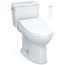 Drake WASHLET+ Two-Piece Elongated 1.28 GPF Universal Height TORNADO FLUSH Toilet with C5 Bidet Seat, 10 Inch Rough-In, Cotton White - MW7763084CEFG.10#01