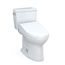 Drake WASHLET+ Two-Piece Elongated 1.28 GPF TORNADO FLUSH Toilet with C5 Bidet Seat, Cotton White - MW7763084CEG#01