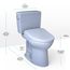 Drake WASHLET+ Two-Piece Elongated 1.6 GPF Universal Height TORNADO FLUSH Toilet and S7 Contemporary Bidet Seat with Auto Flush, Cotton White - MW7764726CSFGA#01